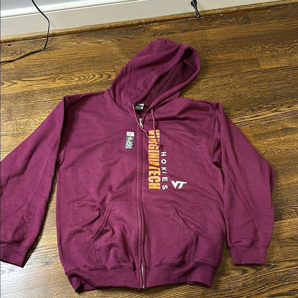 NWT UGP Campus Apparel Virginia Tech Zip Up Hoodie - Size Medium